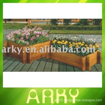 Outdoor Wooden Flowerpot